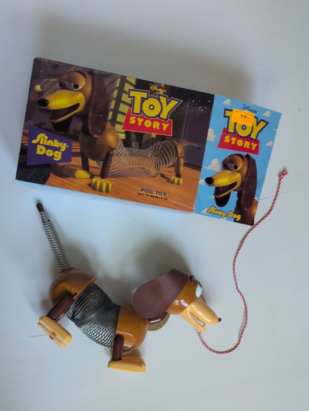 Vintage Disney Toy Story Slinky Dog Pull Toy With Box